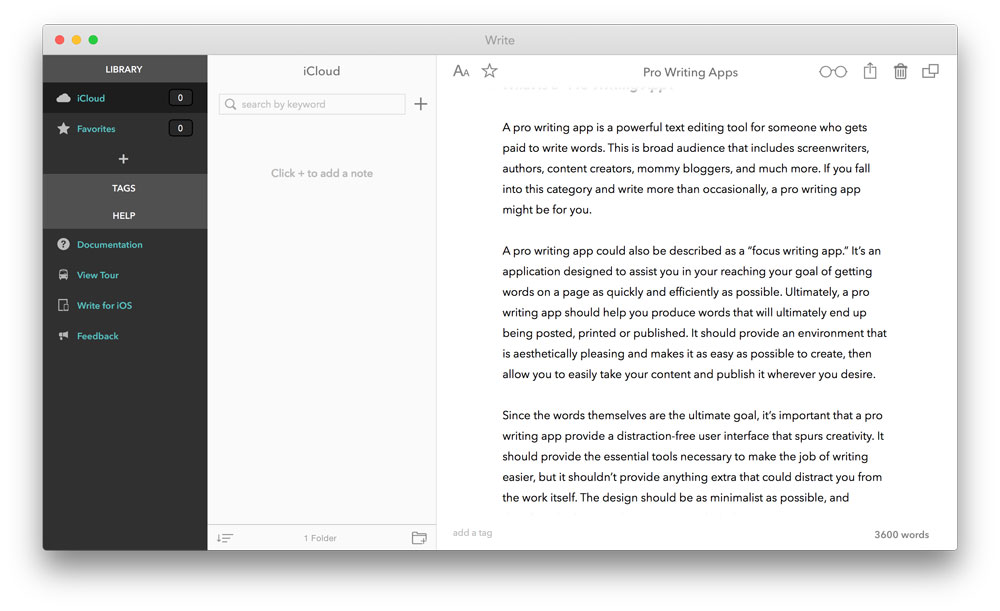 book writing app for mac